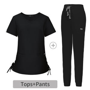 Uniformes Médicos Personalizados con Logotipo, Estilo 2025, Poliéster y Elastano, Uniformes de Hospital Unisex, Conjunto de Bata de Laboratorio Médico con Detección de Agujas - Product Image 4