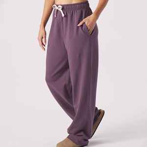 กางเกงลำลองขาตรงสำหรับผู้หญิงมาใหม่2025กางเกงขายาวทรงหลวมสไตล์ฮิปฮอปปักโลโก้ได้ตามต้องการ - Product Image 5