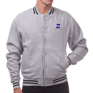 Veste de survêtement pour homme de qualité supérieure, 100% coton, col montant, logo sur le devant, respirante, doublure écologique et douce pour les sports décontractés - Product Image 3