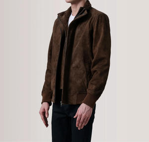 Veste en cuir pour homme de haute qualité, décontractée, de style motard, avec col montant, imperméable et respirante, logo personnalisable, lavable - Product Image 4