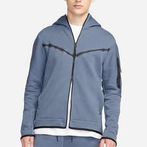 Venta al por mayor nuevo logotipo personalizado 100% Sudadera con capucha de algodón de peso pesado Streetwear de gran tamaño con cremallera para hombres XS tamaño con patrón impreso - Product Image 6