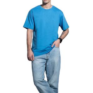 Camiseta 100% Algodón para Hombre, Corte Holgado, Estampada, Transpirable, de Alta Calidad, con Logotipo Personalizado, Servicio OEM, Camiseta Personalizada para Hombre - Product Image 1