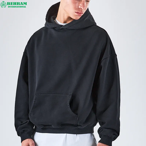 เสื้อฮู้ดสำหรับผู้ชายเสื้อฮู้ดแบบสวมหัวเสื้อมีฮู้ดสำหรับผู้ชายผ้าคอตตอนสี100% - Product Image 6