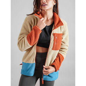 Chaqueta de Invierno para Mujer, Forrada de Lana, con Bordado, Polar, 100% Poliéster, Transpirable, Reversible, Ecológica, de Secado Rápido - Product Image 1