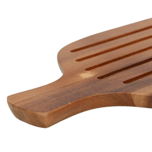 Nouvelle arrivée planche à découper en bois naturel assiette de service vaisselle pour restaurants en gros bon prix du Vietnam - Product Image 3