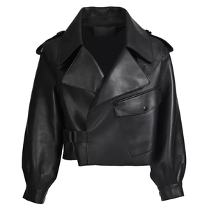 Nouvelle arrivée conception de vente chaude unique veste en cuir véritable pour femmes vêtements décontractés taille adulte femmes veste en cuir - Product Image 3