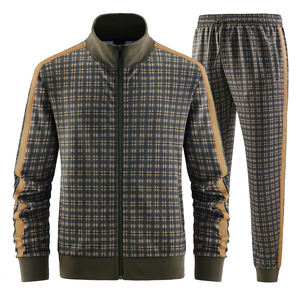 Pantalon de jogging et veste de sport taille haute, vêtements de détente respirants pour l'hiver, ensemble de vêtements de sport deux pièces à fermeture éclair - Product Image 2