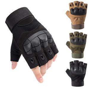Gants tactiques de formation en plein air de haute qualité en gros, demi-doigts, pour moto, chasse, avec protège-poignets rigides, Pakistan - Product Image 6