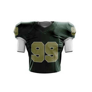 Maillot de football américain à manches courtes respirant de nouvelle conception 2025 avec logo personnalisé - Product Image 2