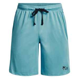 Pantalones cortos de malla de algodón sólido de alta calidad para hombres-Pantalones cortos de baloncesto de entrenamiento de gimnasio Atlético transpirables de secado rápido - Product Image 1