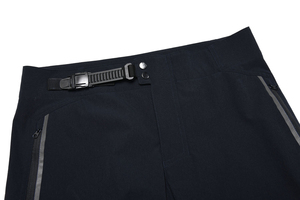 Shorts de cyclisme VTT pour hommes, tissés, taille mi-haute, respirants, séchage rapide, avec ouvertures latérales zippées et passants de ceinture - Product Image 2