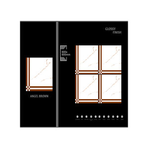 Carreaux de sol modernes classiques 60x60 cm en céramique brillante par le fabricant indien en différentes couleurs - Product Image 2