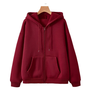 Sweat à capuche personnalisé lourd grande taille pour femmes coupe-vent confortable de qualité avec col à capuche pour les jeunes femmes d'hiver - Product Image 1