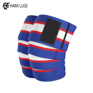 Enveloppe de genou élastique avec mélange de coton-Support pour l'haltérophilie, l'haltérophilie et le fitness en salle de sport - Product Image 4