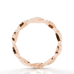 Anillo de Diamante VVS Personalizado, Anillo de Compromiso y Boda Solitario de Oro Sólido de 18k, 14k, 10k con Diamante Moissanite VVS para Unisex - Product Image 5