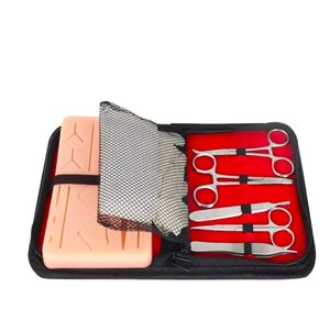 Kit de instrumentos de acero de fuente de alimentación Manual Ariston para práctica de sutura de estudiantes de enfermería veterinaria Kit de puntadas quirúrgicas - Product Image 1