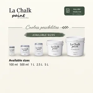 Pintura Lachalk, Pintura de Tiza con Resina Híbrida, Revestimiento Líquido Ecológico Bajo en COV, Blanco Mate de 1L, Aplicación con Brocha, Decoración de Muebles y Paredes - Product Image 5