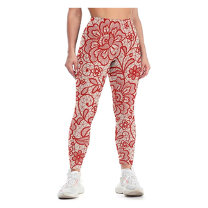 Cómodas mallas de yoga estampadas de cintura alta para mujer, perfectas para yoga, correr, gimnasio y actividades de ocio - Product Image 3