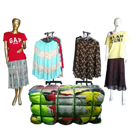 Top Quality  Silk  Bulk Used Ladies Silk Dress Women Clothing Summer Fashionable Style Time