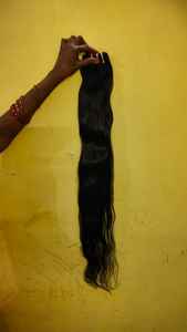 100% bon ondulé 100% indien Temple cheveux faisceau trame de cheveux humains armure Extensions de cheveux cuticules alignés non transformés - Product Image 2