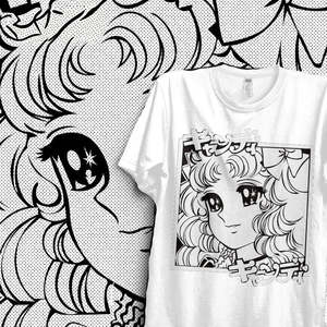 Women's 100% Cotton Anime Candy T-Shirt Breathable Jersey with Logo Decoration <b>One</b> Size Fitted Short Length Print <b>Top</b> - Product Image 2