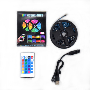 Ứng dụng điều khiển Bluetooth âm nhạc Sync Dimmable USB powered DC 5V 2m linh hoạt trang trí phòng 5V <span class=keywords><strong>RGB</strong></span> <span class=keywords><strong>LED</strong></span> Strip - Product Image 2
