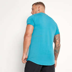<b>Fit</b> <b>Cropped</b> Oversized <b>T</b>-<b>Shirt</b> Street Wear Plain <b>T</b> <b>Shirt</b> for Men Boxy Tee 100% Cotton Drop Shoulder - Product Image 4