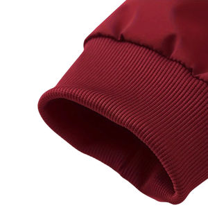 Laine Varsity avec manches en cuir PU veste pour hommes Chenille broderie Bomber veste Streetwear Patchwork broderie unisexe - Product Image 5