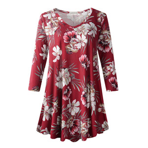 Casual Custom AOP Print Women T Shirt Knitted <b>Long</b> Oversize Ladies t Shirt <b>Dress</b> for Summer Wear Collection From Bangladesh - Product Image 6