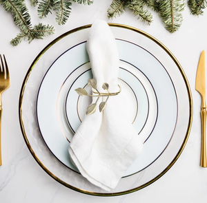 Fer argent vaisselle décorative porte-anneau de serviette maison fêtes de mariage restaurant table à manger accessoire porte-papier de soie - Product Image 5