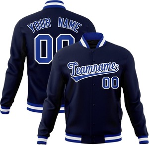 Veste universitaire avec manches en cuir personnalisées mélange de laine broderie corporelle Logo en chenille College Baseball Letterman Jacket Factory - Product Image 3