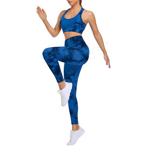 Breathable Women Yoga <b>Set</b> With <b>Seamless</b> <b>Top</b> <b>And</b> <b>Leggings</b> For Training Stylish Yoga <b>Set</b> For Women - Product Image 4