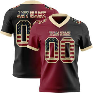 Camiseta de Fútbol Americano de Corte Ajustado para Adultos, Ligera, Transpirable, Antihumedad, Antibacteriana, 100% Poliéster - Product Image 5