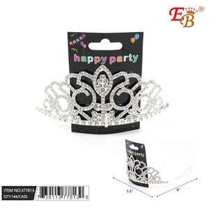มงกุฎเงินประดับเพชร6 "สินค้าสำหรับงานเลี้ยง144ชิ้น/CS - Product Image 1