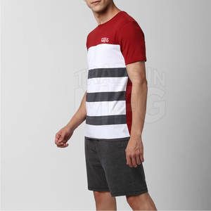 Nouvelle arrivée de t-shirts à la mode estivale pour hommes ensemble respirant taille personnalisée short imprimé à bas prix fabriqué au Pakistan en stock - Product Image 4