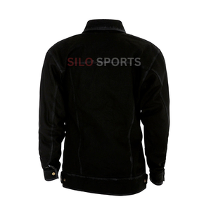 Silo Sports Sskj-003 2025 OEM Best Selling <b>Back</b> Denim Reversible Motorcycle Biker Jacket Men's Protective <b>Pads</b> Low MOQ Wholesale - Product Image 2