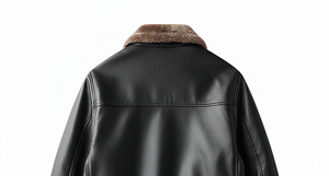 Veste en cuir de mouton PU pour homme, veste de moto, tissu uni, mode de rue, coupe-vent, automne-hiver, veste en cuir décontractée - Product Image 4