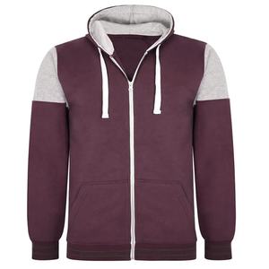 Sweat à capuche confortable anti-rétrécissement unisexe avec fermeture à glissière imprimé de logo brodé à ressort Design doublé tricoté élégant - Product Image 3