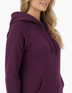 2025 nouveauté pull à capuche pour femmes 100% coton matériel respirant sur mesure Logo impression solide OEM Service - Product Image 4
