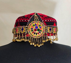 กิ๊บติดผมผ้าปักลายดอกไม้แบบดั้งเดิมของชาวปาชตุนอัฟกานิสถาน ทำด้วยมือ วินเทจ ลายชนเผ่า - Product Image 6