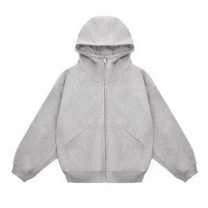 Sweat-shirt à capuche surdimensionné et lourd, 100% coton molletonné, sensation aérée pour homme, motif uni, numérique, automne-hiver - Product Image 1