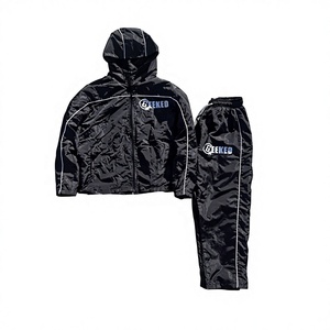 Conjunto Deportivo Cortavientos de Nailon para Hombre, Chaqueta y Pantalones Ligeros e Impermeables, Ropa Deportiva Personalizada OEM - Product Image 1