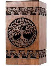 Handmade Modern Wooden Cremation <b>Urns</b> for Male and Female Decorative Funeral Burial <b>Urns</b> - Product Image 1