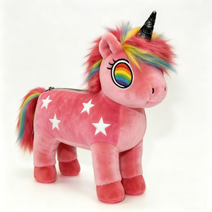 Sac à main licorne en peluche unique pour filles, cadeau d'anniversaire, sac à main licorne pour enfants, sac à accessoires en peluche licorne fantastique - Product Image 3