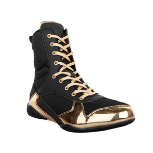 Bottes de boxe professionnelles pour hommes - Fermeture à lacets Cuir / Simili cuir Antidérapant Respirant Stabilité Confort Longue durée - Product Image 3