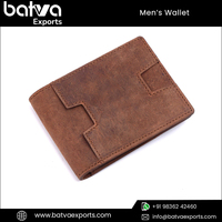 Dompet Lipat Pendek Kulit Asli Gaya Vintage Pria, Anti RFID, Logo Dapat Disesuaikan, Pola Polos, Lapisan Katun