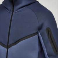 Ensemble de survêtement unisexe d'hiver pour la gym et le fitness, en polaire technique coupe-vent écologique, 2 pièces, veste à capuche zippée et pantalon de jogging