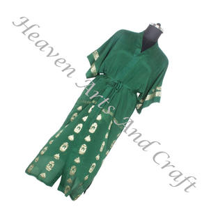 KL009 Beachwear Vintage Sari Kimono <b>Long</b>- Manufacturer of Beachwear Vintage Sari Kimono <b>Long</b> <b>Cardigan</b> Vintage Sari Kimono <b>Long</b> - Product Image 3