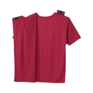 Chemises post-chirurgie pour hommes et femmes récupération chemise à manches courtes dos ouvert Snap vêtements adaptatifs chemises - Product Image 2