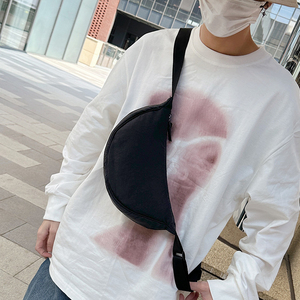 Wholesale Large Barrel-Shaped Nylon Fanny Pack Crossbody <b>Belt</b> <b>Bag</b> <b>for</b> <b>Women</b> Unisex Purple Waist <b>Bag</b> - Product Image 6